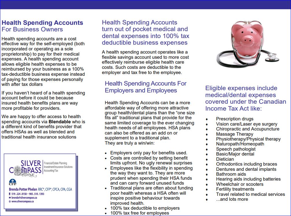 Making health expenses a business expense