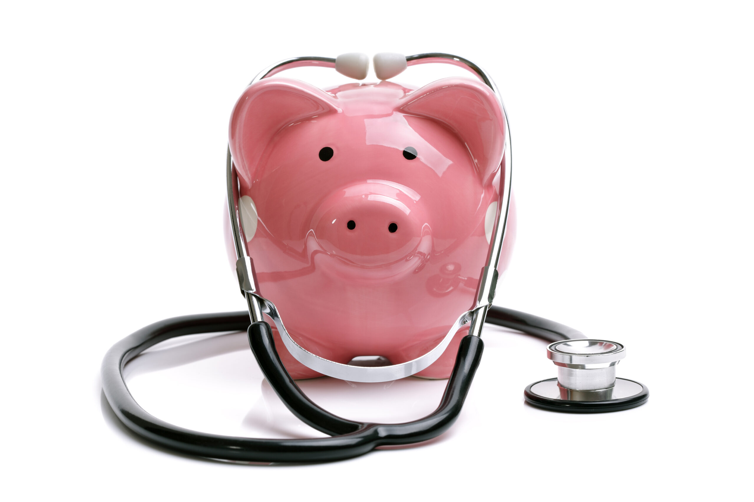 piggy bank with stethoscope is 10182018